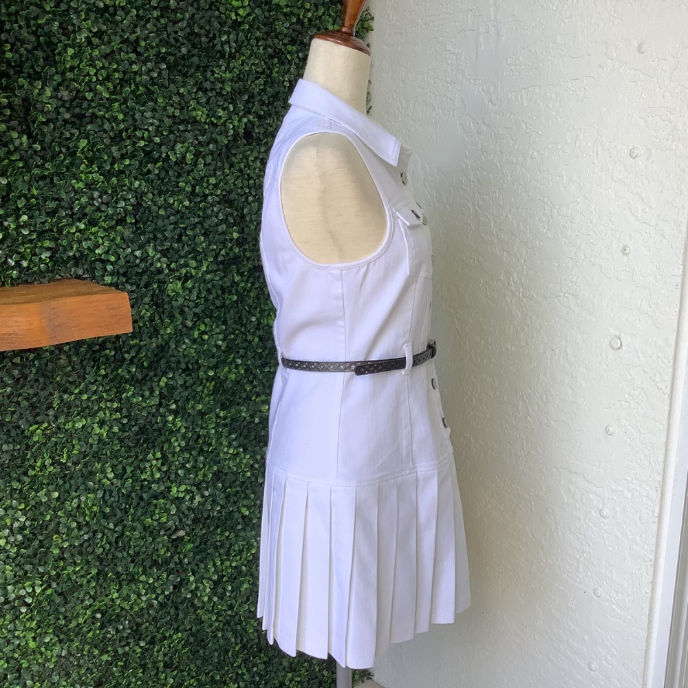 Cinq a Sept White Denim Moxie Dress, Size 4, like new! - Picture 5 of 15